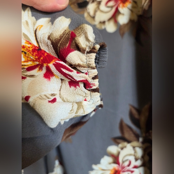 Floral Ruffle Sleeve Off Shoulder Dress - Picture 4 of 6